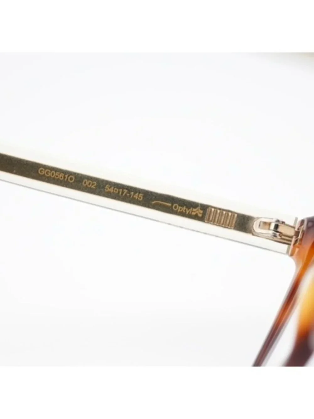 Gucci GG0561O 002 Eyeglasses Havana 54mm Rectangle Frame